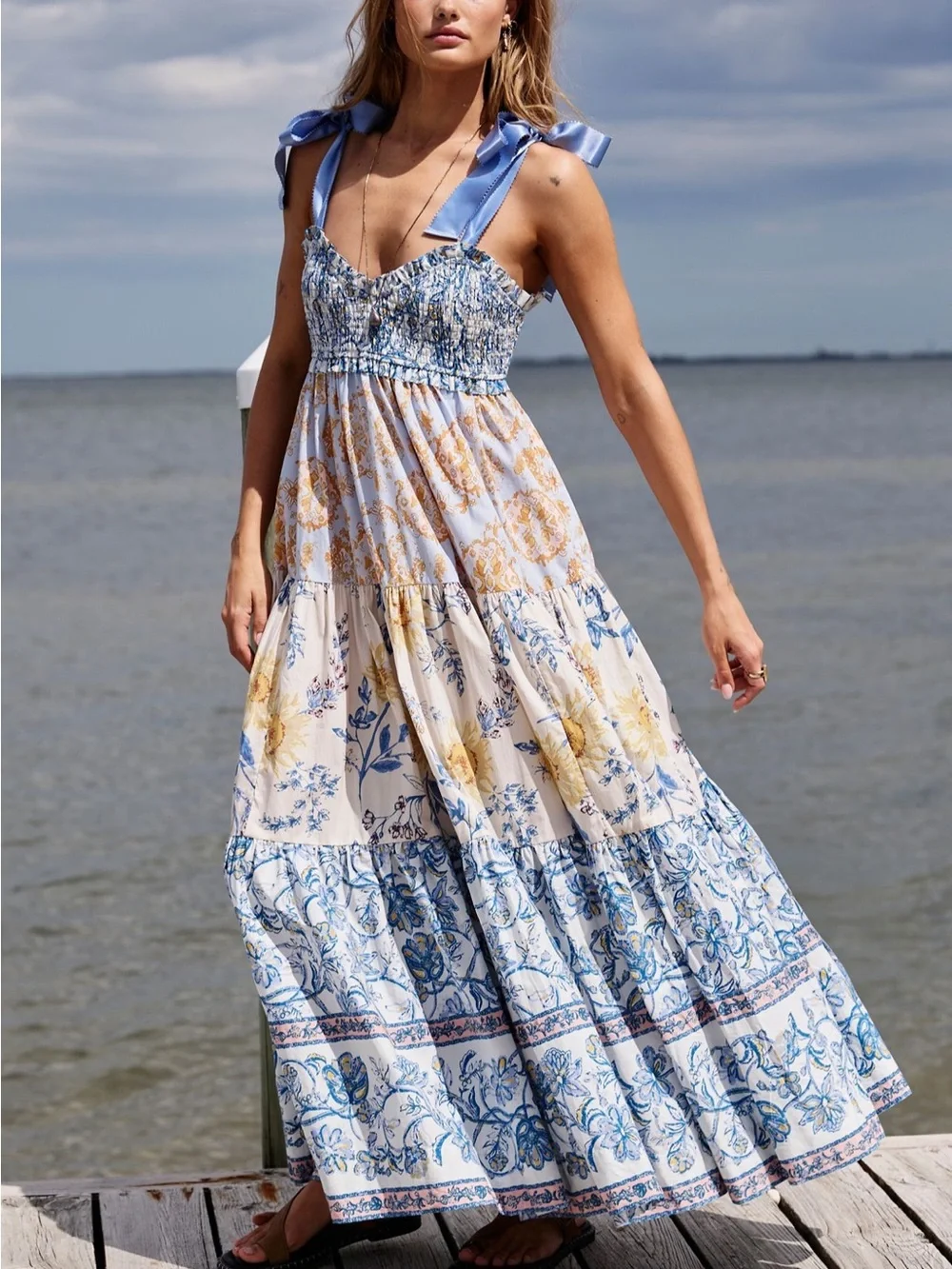 satin dusty blue bridesmaid dresses Simple A-line Chiffon Halter Long Custom – MarryLover Ruching Split Color:Almond/Rose romantic prom dress Kohls Junior Womens SO